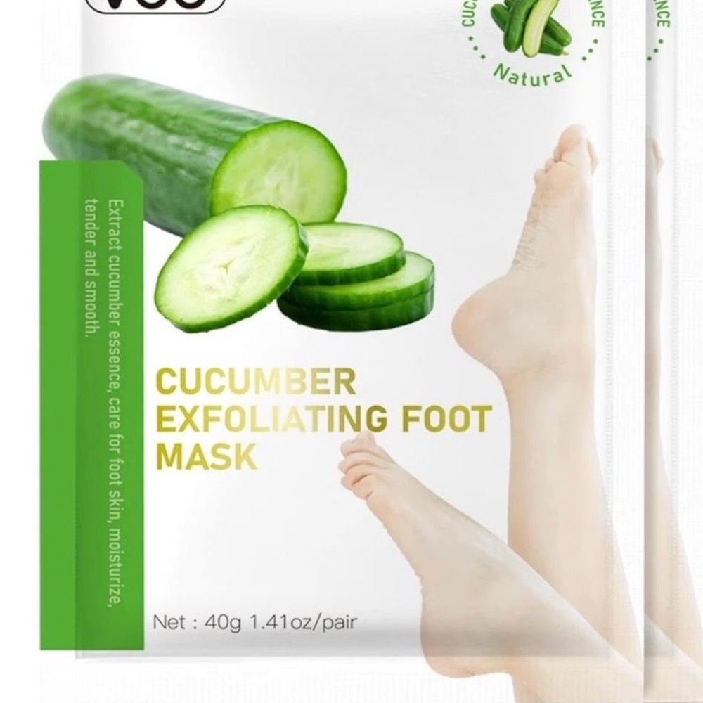 VGO 2 Pack Foot Peeling Cucumber  Exfoliating Foot Mask Dead Skin Callus New